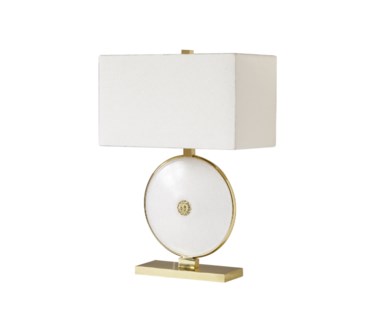 Marble Table Lamp - Round